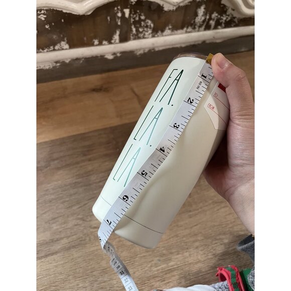 VHTF NWT Rae Dunn Fa La La 18 Oz Stainless Steel Insulated Tumbler With Lid - Picture 4 of 4